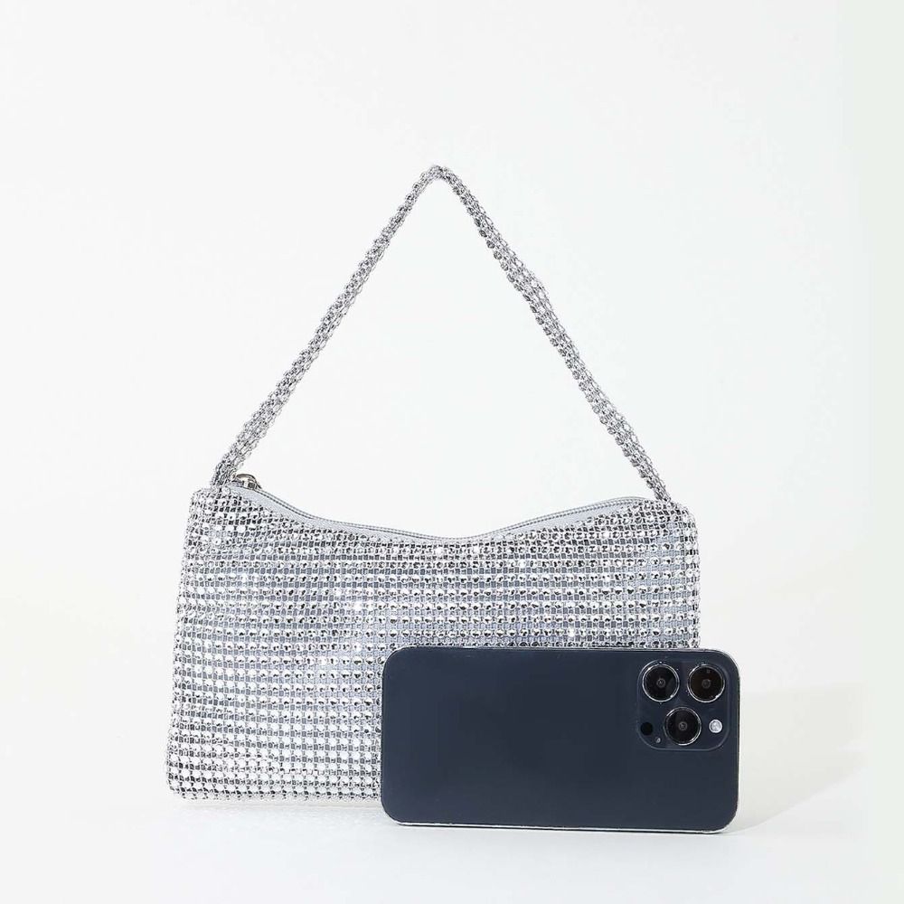 Clutch Bag Evening - กระเป๋าคลัทช์งานเลี้ยงตอนเย็นแบบฝรั่งเศส กระเป๋าสะพายข้างขนาดเล็ก กระเป๋าถือแบบมีกลิตเตอร์ กระเป๋าถือขนาดเล็ก กระเป๋าถือประดับเพชร กระเป๋าถือสำหรับงานแต่งงาน