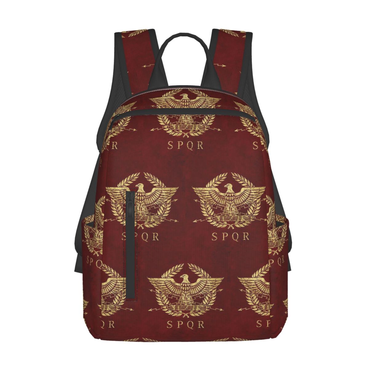 Women Bags Rome - โรม SPQR กระเป๋าเป้สะพายหลังโรมัน กระเป๋าเป้สะพายหลังความจุขนาดใหญ่ กระเป๋าหนังสือเด็ก กระเป๋านักเรียน