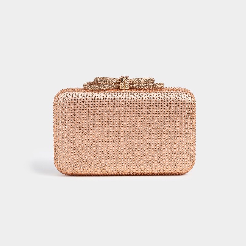 Clutch Bag Evening - กระเป๋าคลัทช์คริสตัลประกายระยิบระยับ กระเป๋าถือสำหรับผู้หญิงประดับเพชรเต็มใบ กระเป๋าออกงานกลางคืน/งานแต่งงาน กระเป๋าถือทรงกล่องแข็งขนาดเล็ก