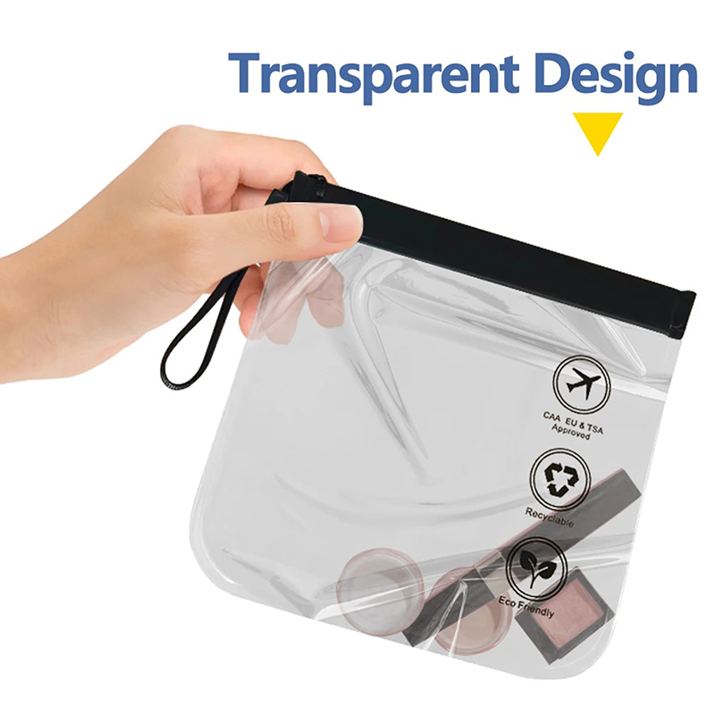 Women Bags For Airport - กระเป๋าใสสำหรับเดินทาง 1 ชิ้น ป้องกันการรั่วซึม เหมาะสำหรับใส่เครื่องสำอาง สำหรับผู้หญิง