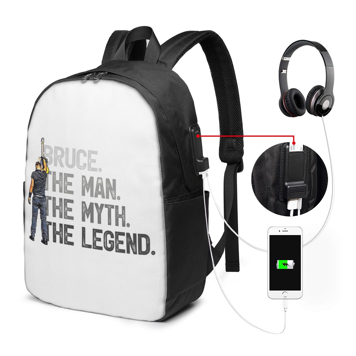 บรูซ สปริงส์ทีนกระเป๋าเป้สะพาย - Women Bags Laptop บทวิจารณ์และราคา
