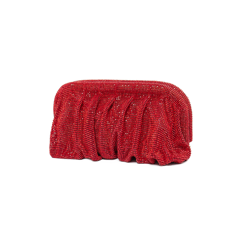 กระเป๋าคลัทช์ทรงเมฆจีบประดับเพ - Clutch Bag Evening บทวิจารณ์และราคา