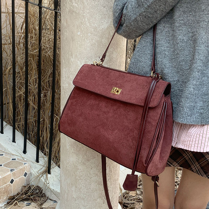 กระเป๋าโท้ทหนังกลับสไตล์เรโทรส - Women Bags For Airport บทวิจารณ์และราคา