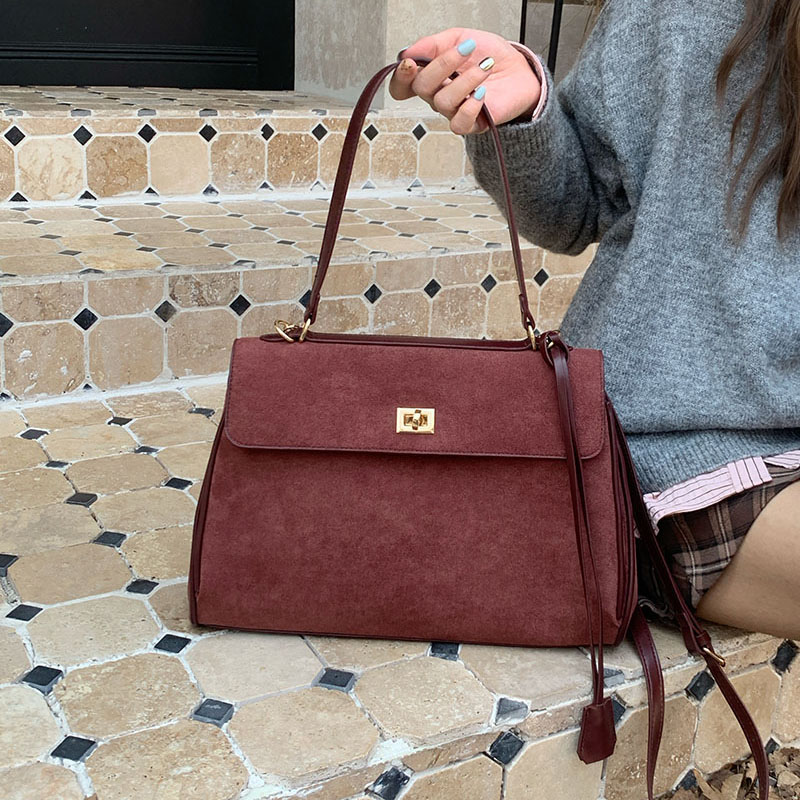 กระเป๋าโท้ทหนังกลับสไตล์เรโทรส - Women Bags For Airport บทวิจารณ์และราคา