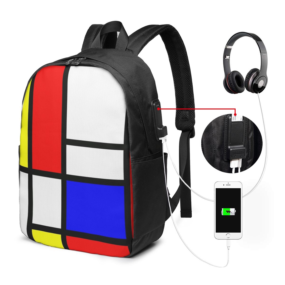 พีเอ็ต มอนดริแอน คอมโพซิชั่นกร - Women'S Bags บทวิจารณ์และราคา