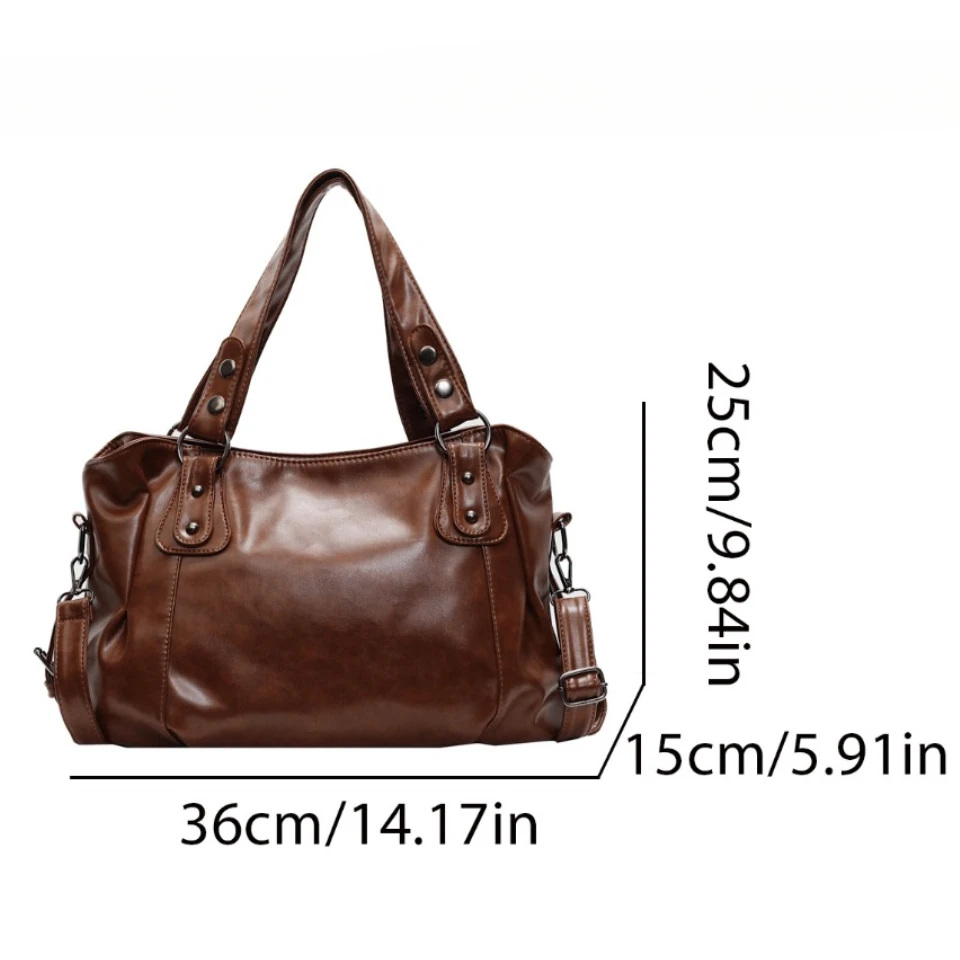 Retro ยี่ห้อขนาดใหญ่ไหล่กระเป๋ - Women Bags For Airport บทวิจารณ์และราคา