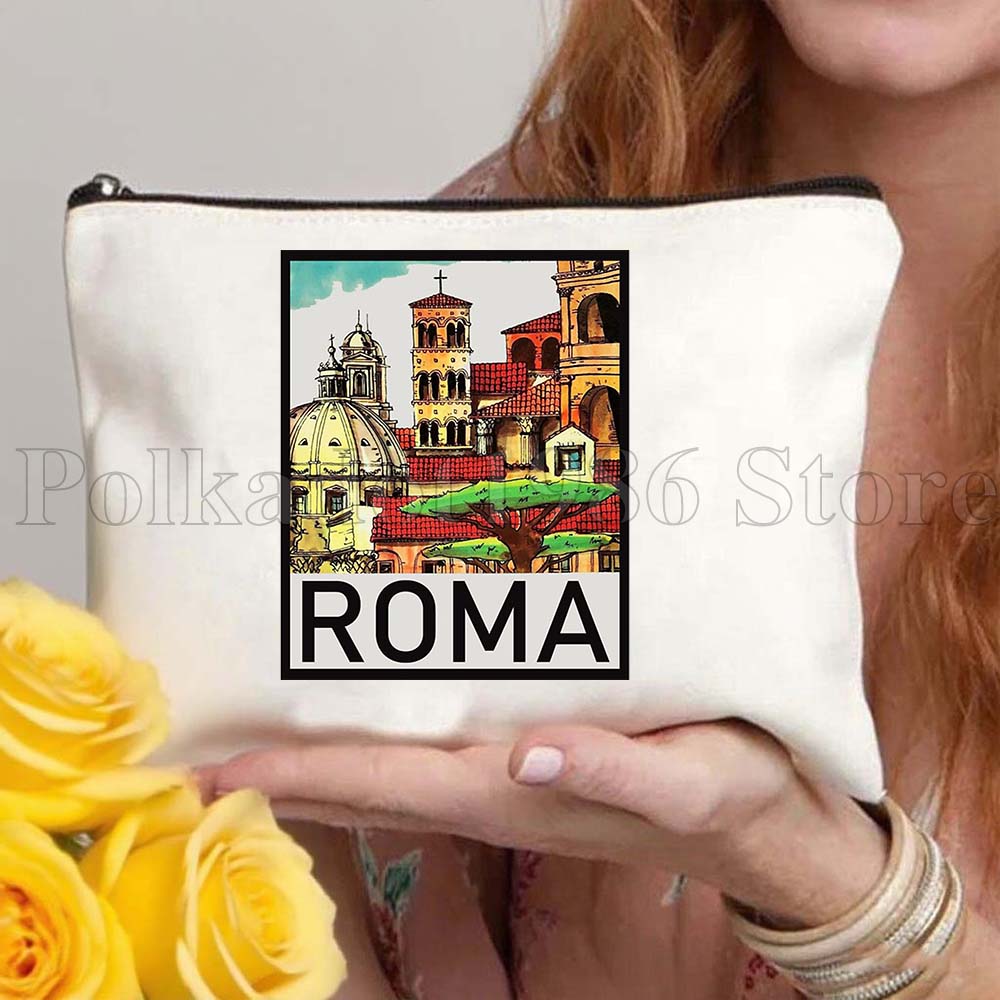 กระเป๋าผ้าแคนวาสลายธงชาติอิตาล - Women Bags Rome บทวิจารณ์และราคา