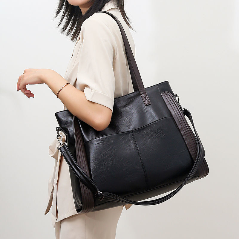 กระเป๋าสะพายไหล่สีดำใบใหญ่ใหม่ - Women Bags For Airport บทวิจารณ์และราคา