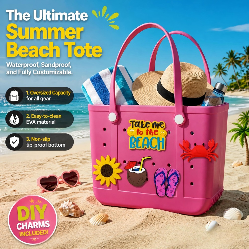 กระเป๋าชายหาดยางขนาดใหญ่สำหรับ - Women Bags Gift บทวิจารณ์และราคา