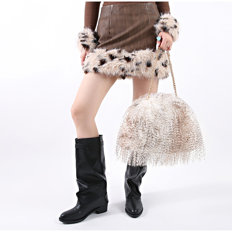 กระเป๋าคลัทช์ขนเฟอร์เทียม Y2K  - Clutch Bag Evening บทวิจารณ์และราคา