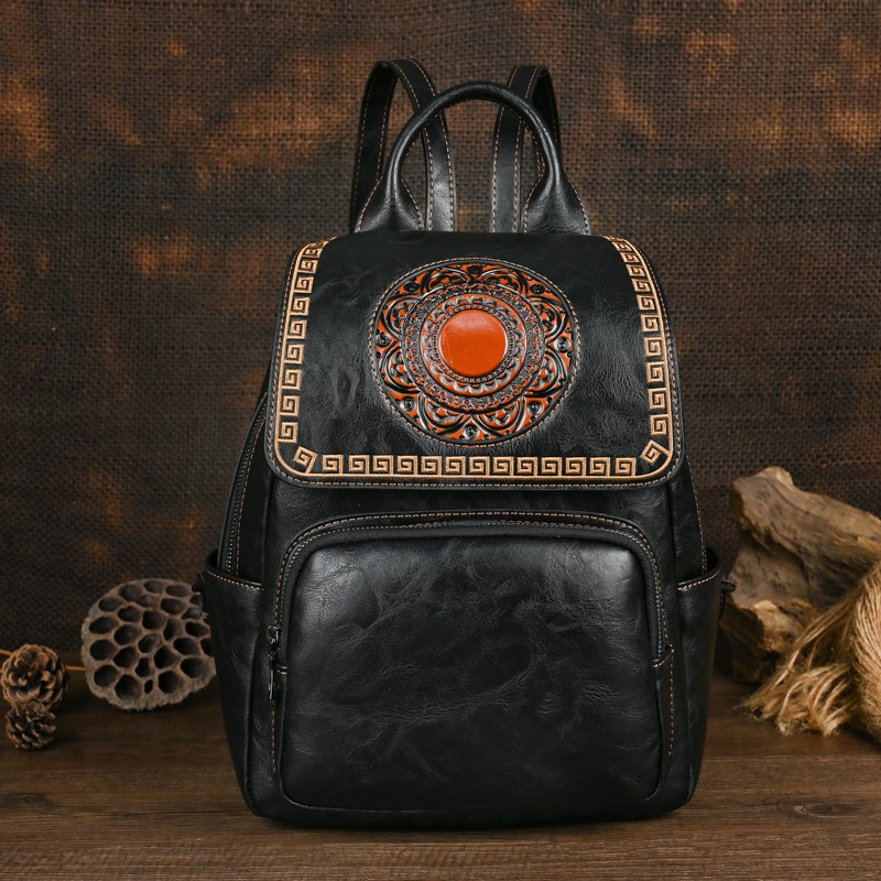 กระเป๋าเป้หนังแท้ทำมือสไตล์วิน - Women Bags Handmade บทวิจารณ์และราคา