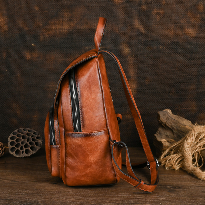 กระเป๋าเป้หนังแท้ทำมือสไตล์วิน - Women Bags Handmade บทวิจารณ์และราคา
