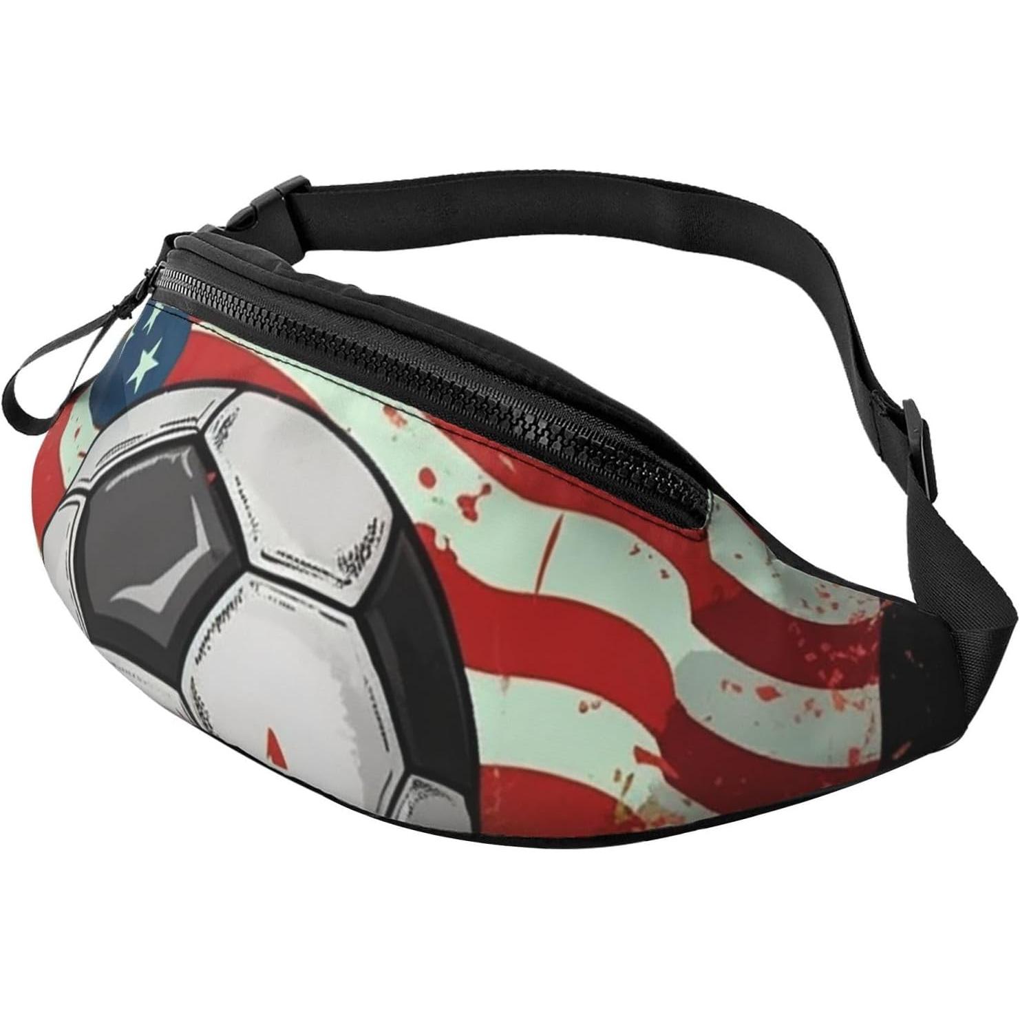 กระเป๋าคาดเอวธงชาติอเมริกา Soc - Women Bags Usa บทวิจารณ์และราคา