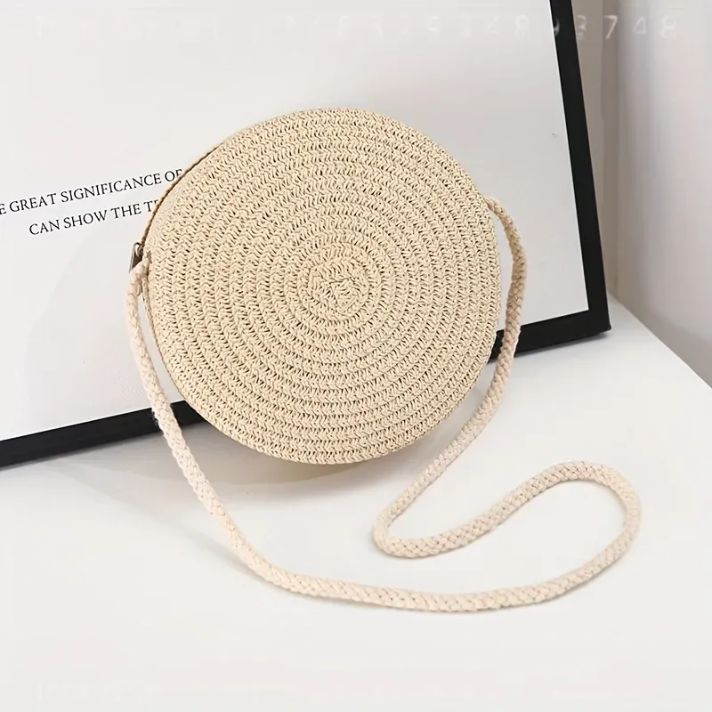 กระเป๋าสะพายข้างทรงกลมสานจากหว - Women Bags Handmade บทวิจารณ์และราคา