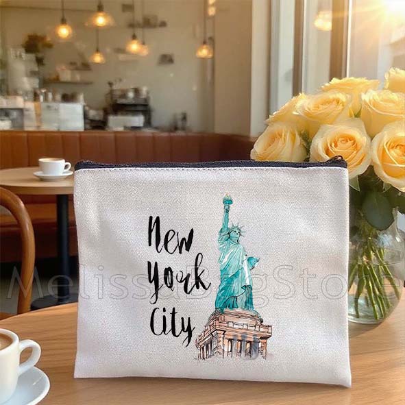 กระเป๋าเครื่องสำอางลายเมืองนิว - Women Bags Rome บทวิจารณ์และราคา