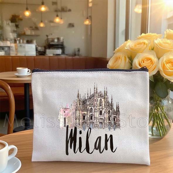 กระเป๋าเครื่องสำอางลายเมืองนิว - Women Bags Rome บทวิจารณ์และราคา